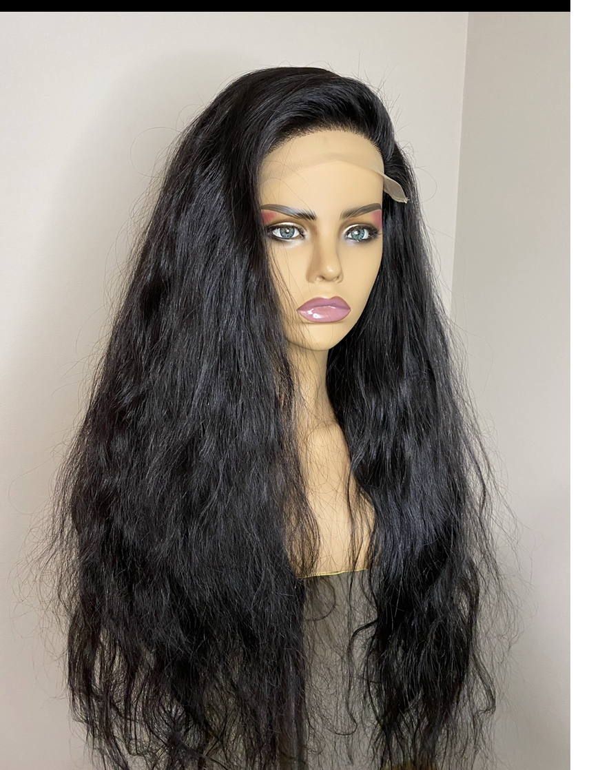 6x6 Glueless Raw Indian Wavy Wig