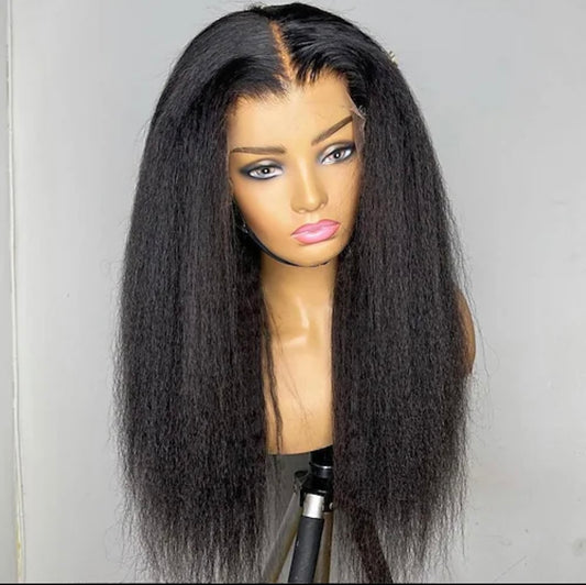 5x5 Kinky Straight Glueless wig